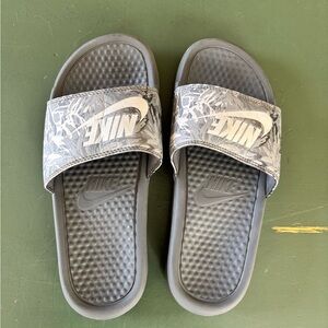 Nike Women’s Gray Slide Sandals
